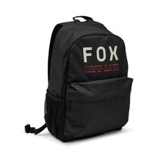 Mochila Fox Cleanup - Negra con funda interna para portátil y bolsillos laterales de malla