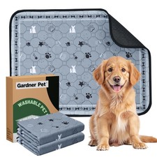 Washable Dog Pee Pads,18'' x 24'' Non Slip Dog Mats with Great Urine Absorpti...