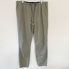 Hurley Men's Tech Twill Jogger Iguana Olive Green Pants lounge stretchy work out