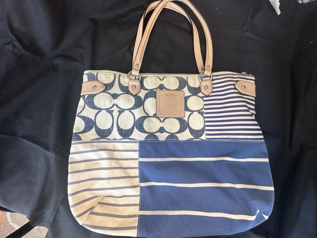 Coach Legacy Tote Blue Bags & Handbags for Women for sale | eBay