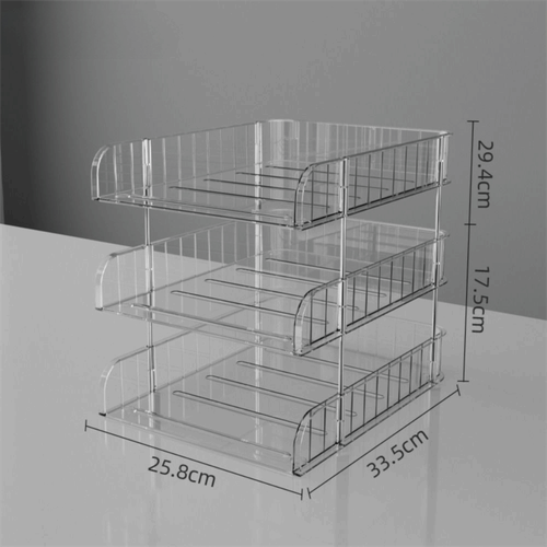Mehrschichtig Aktenregal Bücherregal Schreibtisch-Organizer Schulbüro - Afbeelding 2 van 9
