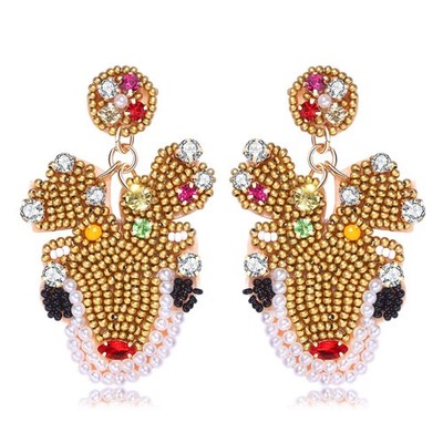 Winter Snowflake Flower Drop Dangle Earrings Hypoallergenic Snowflake Pierced...