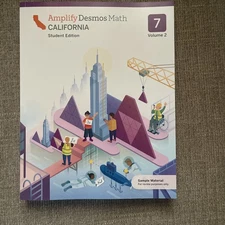 Amplify Desmos Math California Student Edition: 7 Volume 2