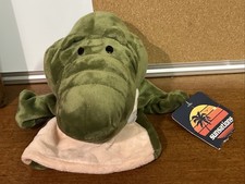 Sunsations Plush Alligator Crocodile  Green Hand Puppet 8  Soft Pretend Toy