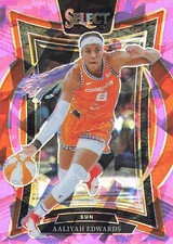 2025 Panini Select WNBA #32 Aaliyah Edwards Pink Ice Prizms