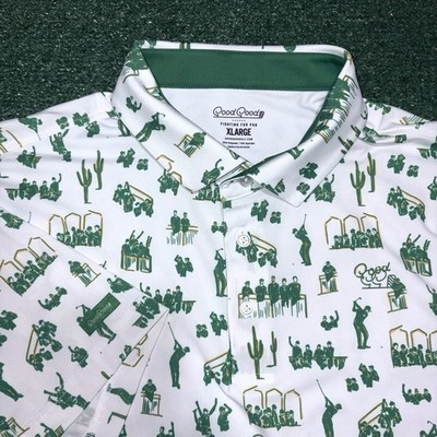 GOOD GOOD ''16th Hole'' Golf Polo Shirt Performance NO CLUB LOGO Mens XL