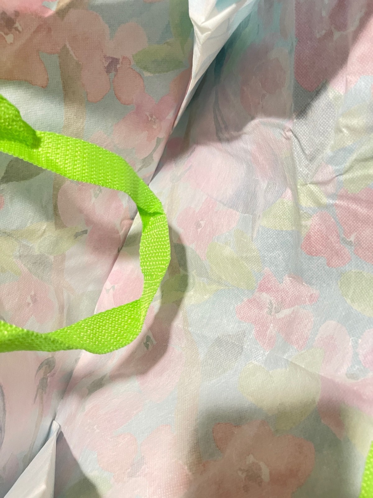 Shopping Gift Bag birds flowers Reusable Tote TJMaxx 19"Hx17"Wx7"D(M12)