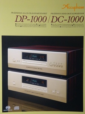     Accuphase DP-1000 / DC-1000 Prospekt deutsch. Sehr guter Zustand    