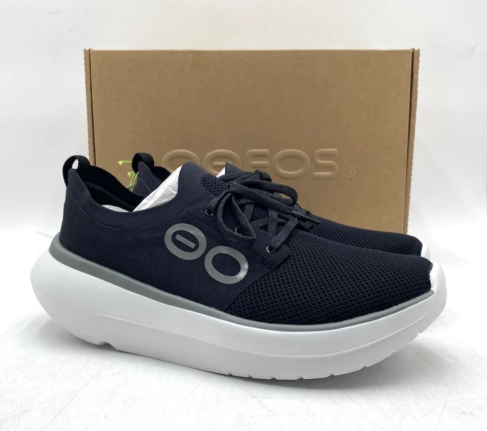 OOFOS STRIDE Men's NEW Recovery Sneakers White/Black Multiple Sizes