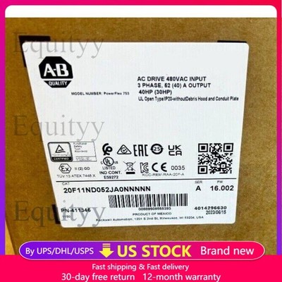 20F11ND052JA0NNNNN NEW IN BOX PowerFlex 753 AC Drive US Free Tax