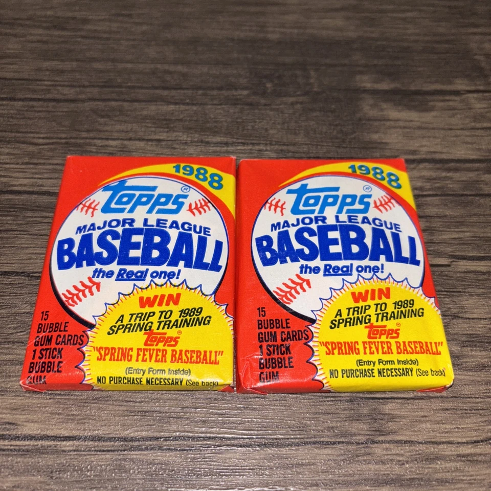 (2)1988 Topps Baseball 15 Card Packs-Factory Sealed- - Image 2 of 4