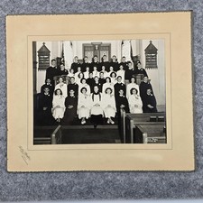 Vintage Group Church Photo Fella Studio Bethlehem PA Palm Sunday Choir 1940s Era
