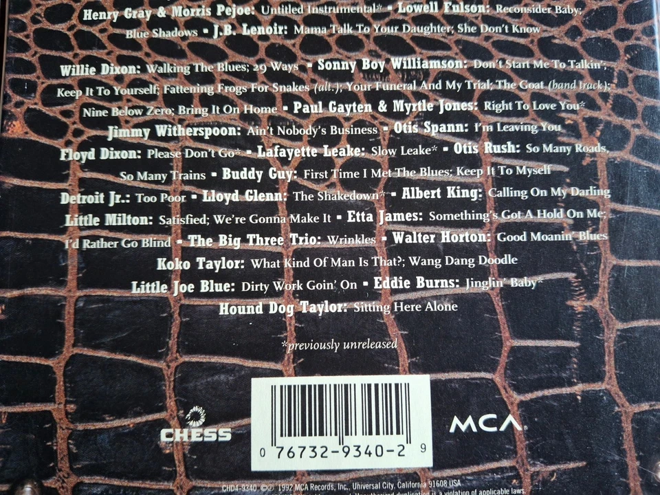 CHESS BLUES - Long Box Set - 4 x CD mit 64 Seiten-Booklet - - Bild 3 von 4