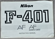 NIKON F-401 Original Nikon Bedienungsanleitung in Englisch