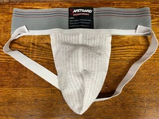 SafeTgard White Athletic Supporter Jockstrap Jock *LARGE* NEW *FREE SHIP*