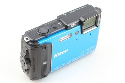 Exc+5] Nikon COOLPIX AW130 16.0MP 5x Zoom Digital Camera Blue From