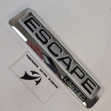2008-2012 Ford Escape Limited  Rear Emblem Liftgate Badge Nameplate Chrome OEM