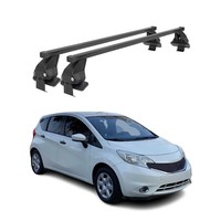 Menabo DachträGer GrundtäGer FüR Nissan Note 2012-2017 50Kg Stahl Schwarz 2 Tlg