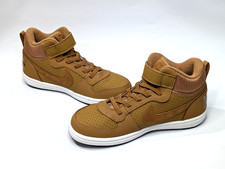 Nike Court Borough Mid PSV Wheat Boy's Sneakers - Asst Sizes NWB 870026-701
