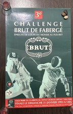 Fencing Poster France, Paris 1993 ( 3e Challenge Brut De Faberge  )