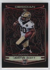 2018 Panini Obsidian Electric Etch Red 4/5 Boston Scott #172 p8v