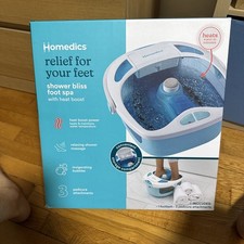 HOMEDICS Shower Bliss Foot Spa with Heat Boost. Model FB-625H. WORKING.