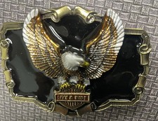 HARLEY-DAVIDSON Belt Buckle MOTOR CYCLES LIVE RIDE Dated 1984