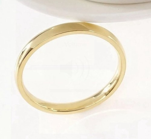 Hochwertiger Goldring Band aus massivem Gold Titan mit einer Breite von 4 mm ~ Neu - Bild 5 von 7