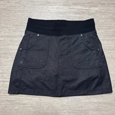 Athleta Skort Active Athletic Stretch Zip Pocket Skirt Shorts Gray XS Tennis