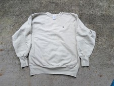Vintage Champion Reverse Weave Sweatshirt XL Oatmeal Cream Blank 90s Made Mexico