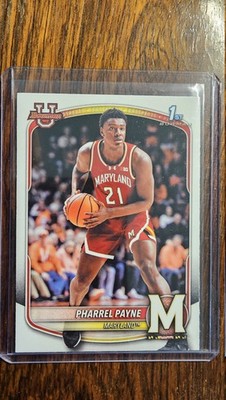 2024-25 Bowman U Pharrel Payne #BPP-64 Maryland Terrapins 1st Bowman