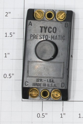 #ad Tyco 1000XPM2 Presto Matic 12v black push button $4.00