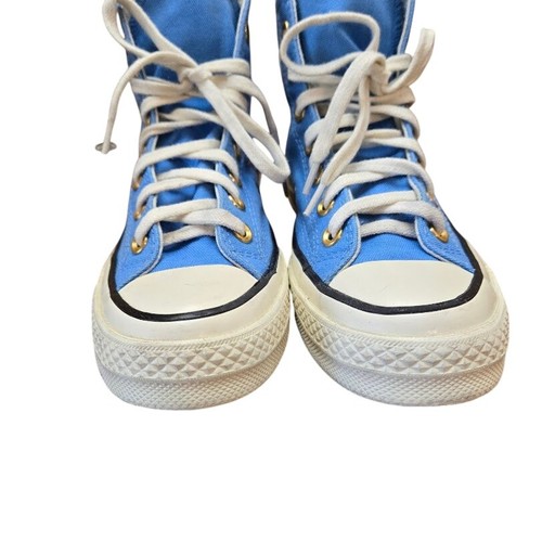 Scarpe alte Converse Chuck Taylor All Star blu cielo tela uomo 4 donna 6 US - Foto 5 di 8