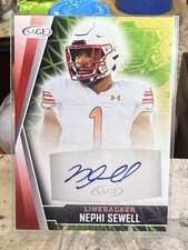 2022 SAGE High Series - Autographs Nephi Sewell #A-NS2 Red (AU, RC)
