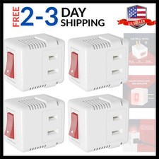 2 Prong Outlet Switch, Single Outlet with ON Off Switch, ELT Listed, 15A 125V...