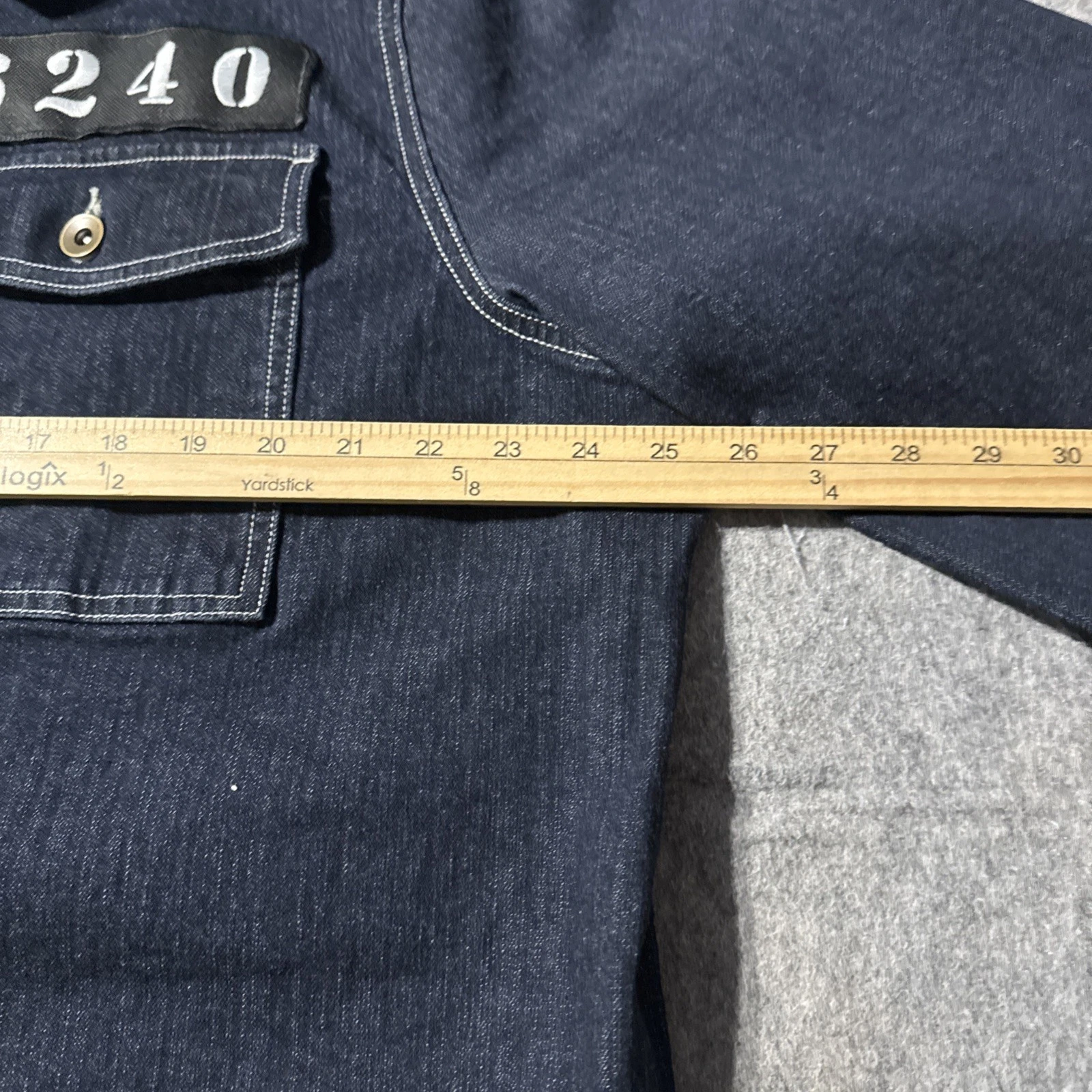 Duluth Trading Co 40 Grit Mens XL Elvis Jailhouse Rock 6240 Denim Chore Jacket - product detail image 8
