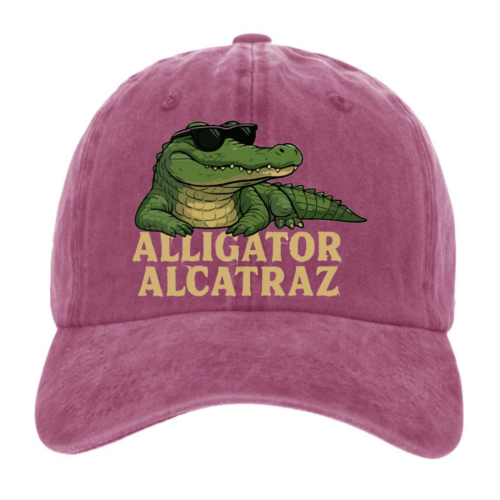 Alligator Alcatraz Cool Sunglasses Cartoon Everglades Florida Baseball Cap