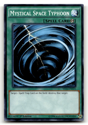 Mystical Space Typhoon YS16-EN025 1st Edition Common Starter Deck: Yuya LP
