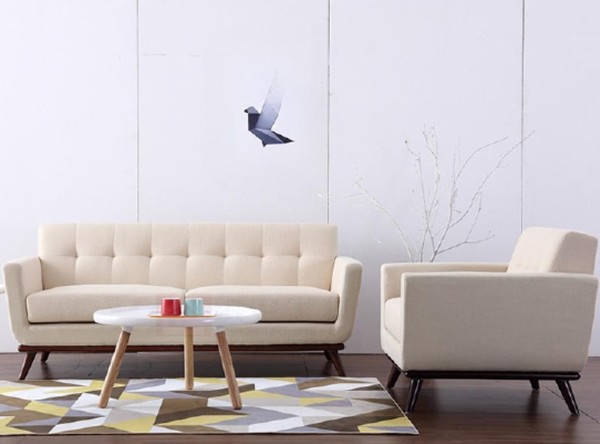 Sofagarnitur Stoff Sofas 321 Wohnlandschaft Sitz Design Couch Sofa Luxus Neu-image
