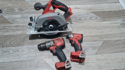 Milwaukee M18 FPD2 Brushless Akku Bohrhammer - Schlagschrauber M18BLIDRC Set