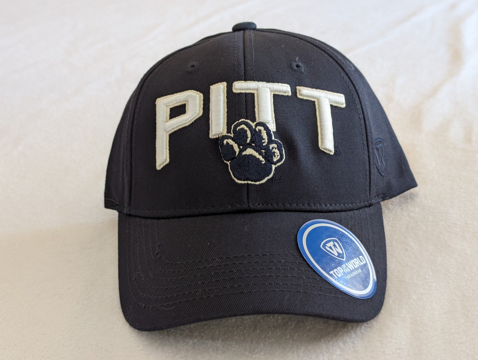 UNIVERSITY OF PITTSBURGH PITT PANTHERS Top of The World Snapback Navy Blue NWT