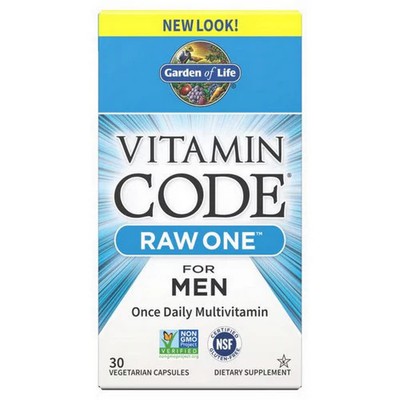 Vitamin Code Raw One For Men Multivitamin Capsules 30 C