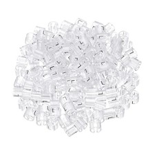 Clothes Hanger Marker L Size Tag Fit 3mm Rod Transparent, Pack of 150