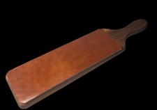 2 Sided Paddle Strop Italian Horsehide In Macchiato (Fine Leather Both Sides)