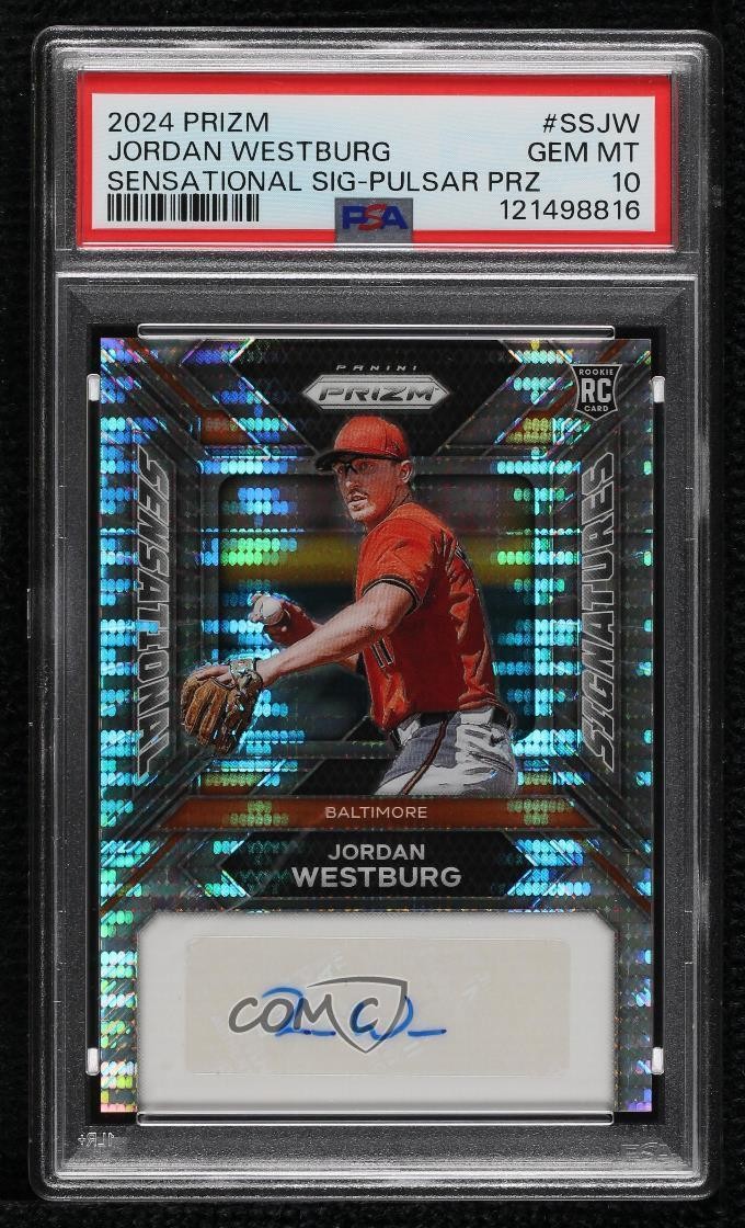 2024 Panini Prizm Pulsar /199 Jordan Westburg PSA 10 GEM MT Rookie Auto RC 8d2