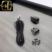 25Ft Phone Cord Landline Telephone Cable with RJ11 Plug, Includes Telephone Inl