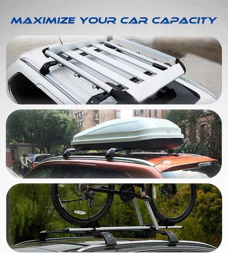 Cargo Rails 4P Roof Rack Cross Bars Fit for Land Rover Discovery Sport 2015-2024 - Picture 8 of 18