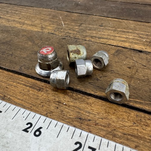 Vintage Raleigh R Nut Seatpost Clamp Bolt Red Nuts Cotter Sports Lot A3 - Picture 8 of 10