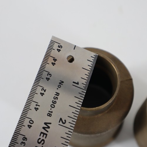 Brass DWV Soil Adapters 1-1/4" Sweat x 1-1/2" Cast No Hub DWV Bronze Soil Adpt - Picture 6 of 9