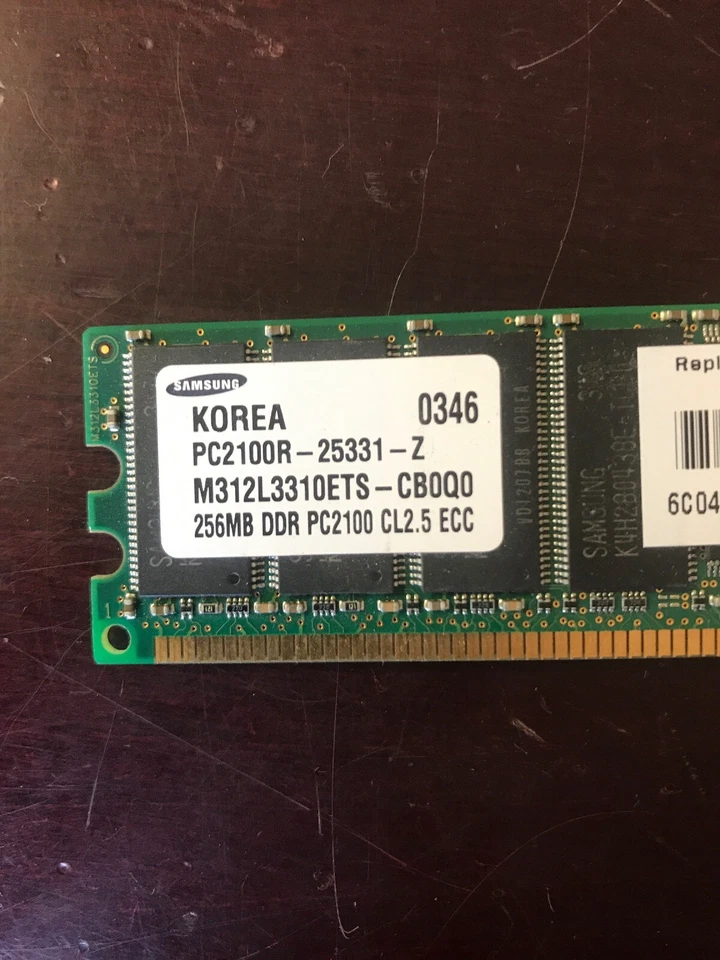 Samsung PC2100R-25331-Z 256 RAM - Image 2 of 2